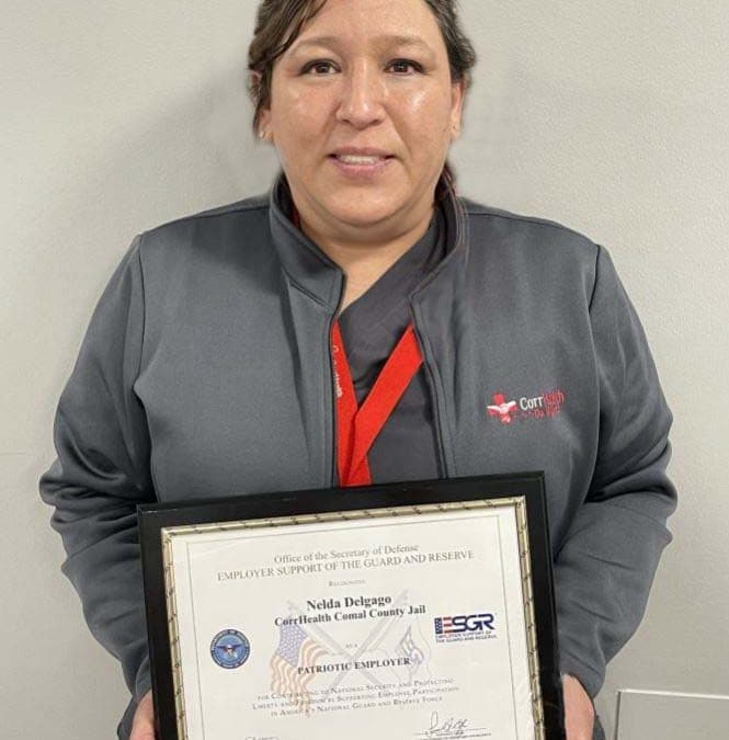 CorrHealth Leader Earns Patriotic Employer Award from ESGR
